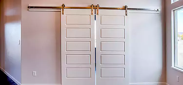 Glass Barn Door with Installation Hardware Kit Bay Point