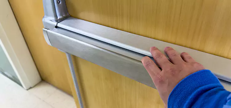 Installing a Push Bar on a Door Bay Point